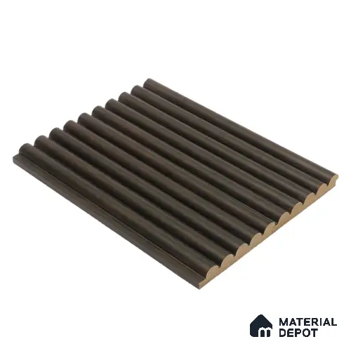 Black Wooden Louver 163 H Bog Oak 9 ft x 4.7 inch MDF Panel - 18 mm | Suitable for Feature Wall, TV Unit & Living Room | Width is Subjected to 5% Variation